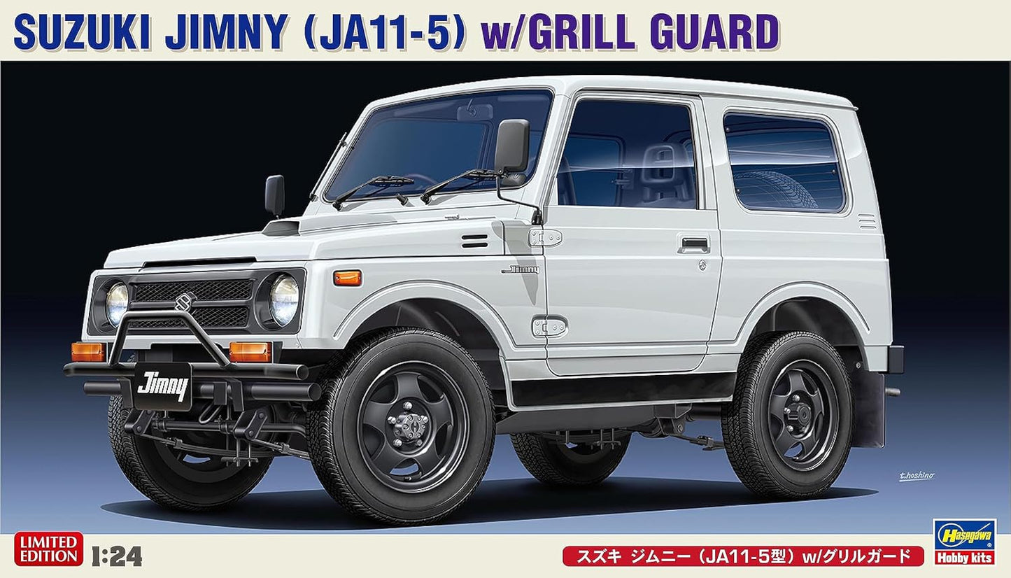 Hasegawa 1/24 Suzuki Jimny JA11-5 Model w/Grill Guard Plastic Model 20650