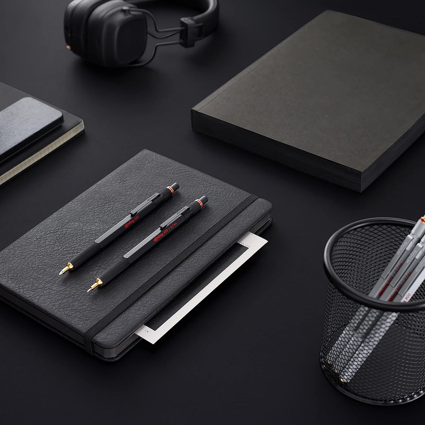 rOtring 800 Retractable Metal Mechanical Pencil, 0.5mm, Black Barrel, Perfect for Drafting, Engineering, Architecture Professionals