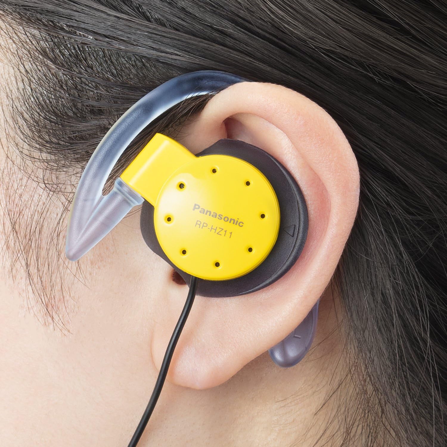 Panasonic RP-HZ11-K Ear-Hook Headphones – Black, Water Resistant