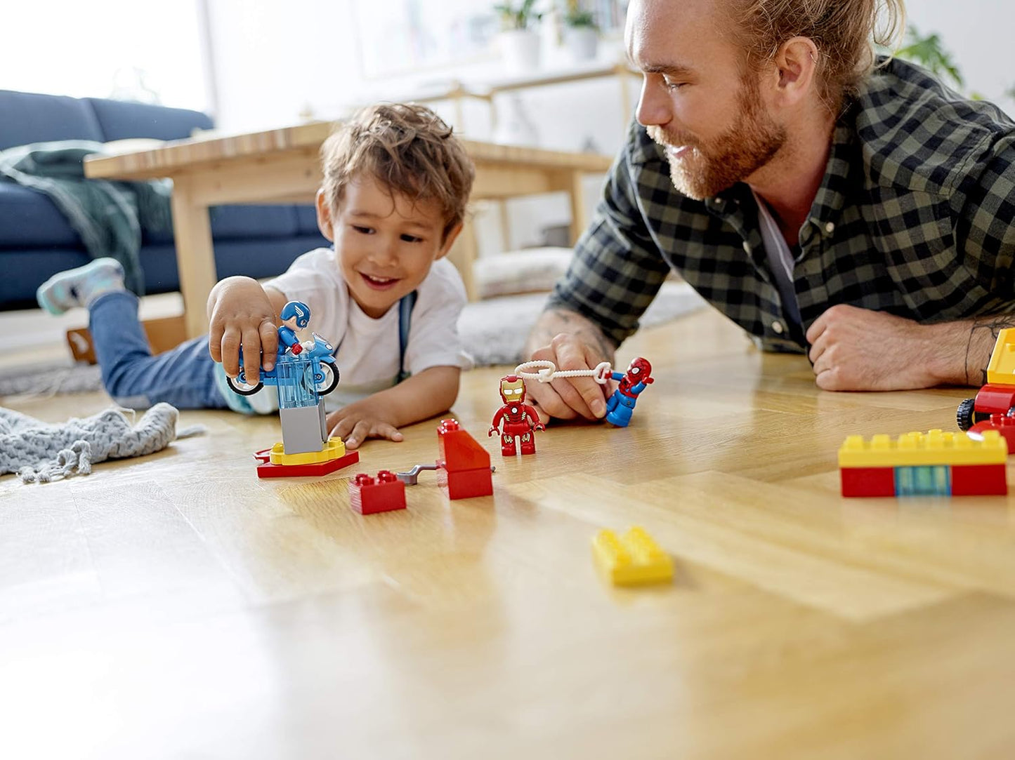 LEGO 10921 DUPLO Super Heroes Marvel Lab with Spiderman, Ironman and Captain America, Set for Toddlers 2+ Year Old