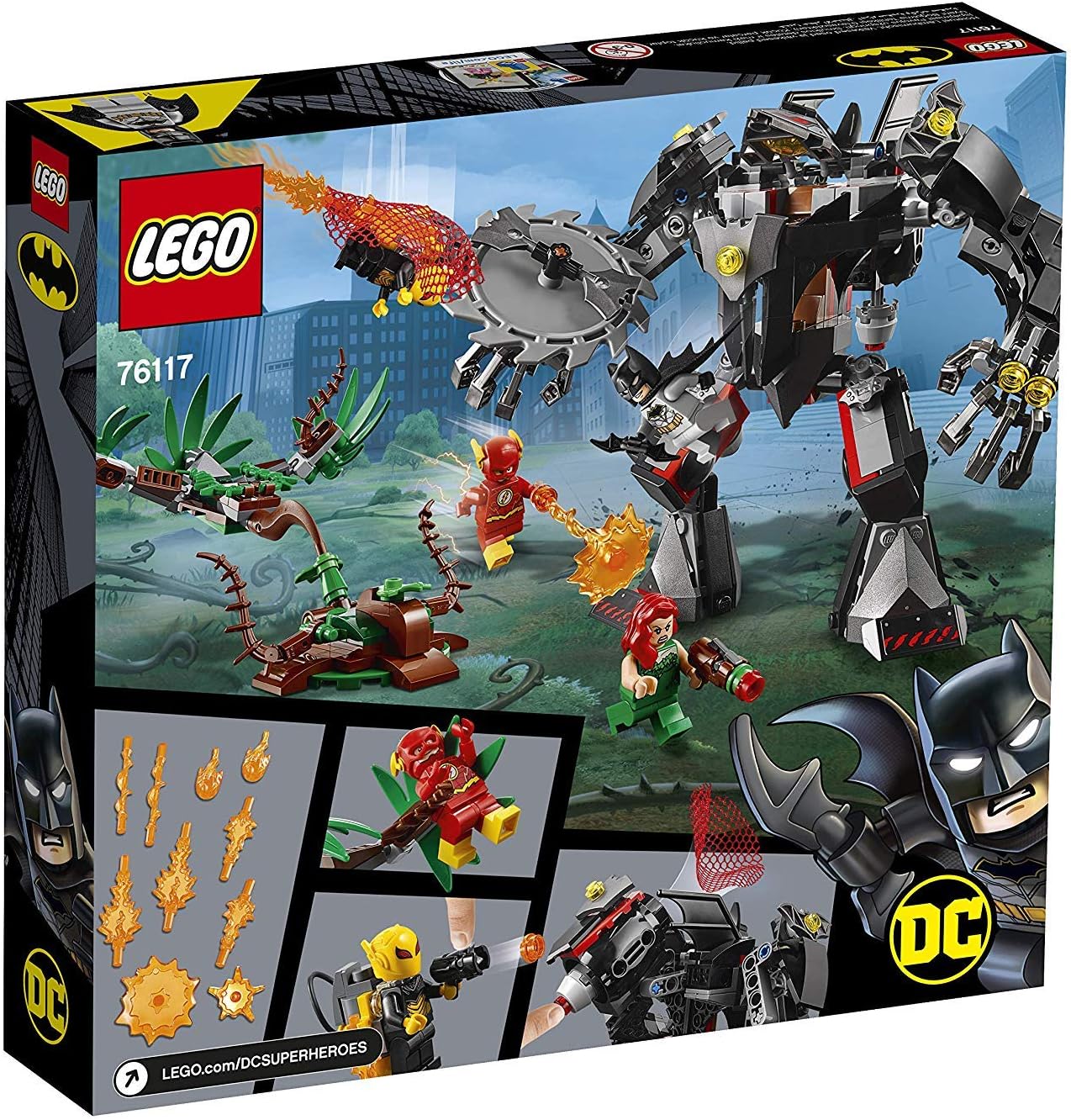 Lego 76117 Batman Versus Poison Ivy Mech Building Kit, Colourful