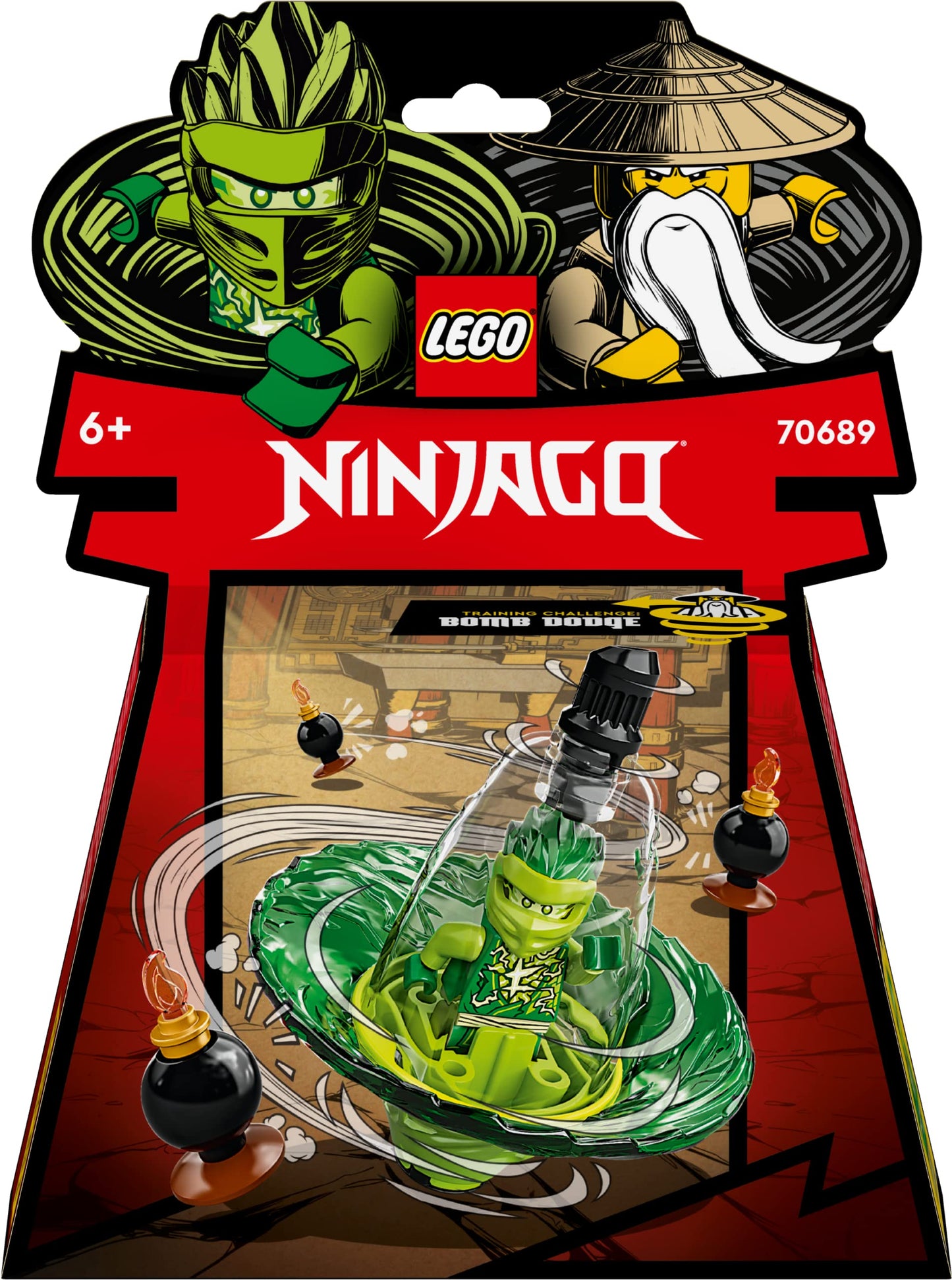 LEGO® NINJAGO® Lloyd’s Spinjitzu Ninja Training 70689 Spinning Toy Building Kit with NINJAGO Lloyd for Ages 6+