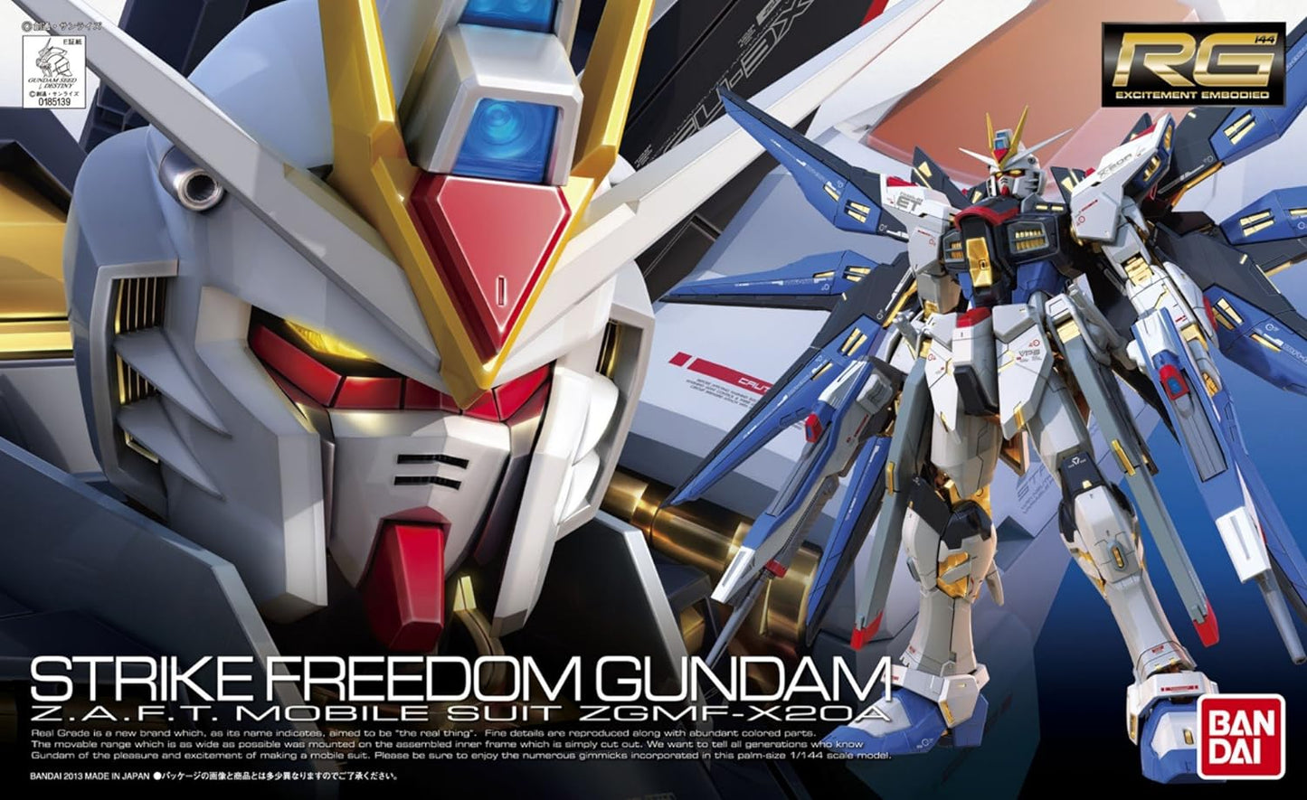 Bandai Hobby - Gundam SEED Destiny - #14 RG Strike Freedom, Bandai Spirits 1/144 Model Kit