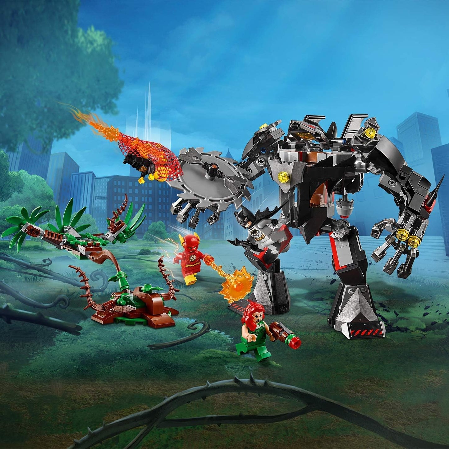Lego 76117 Batman Versus Poison Ivy Mech Building Kit, Colourful
