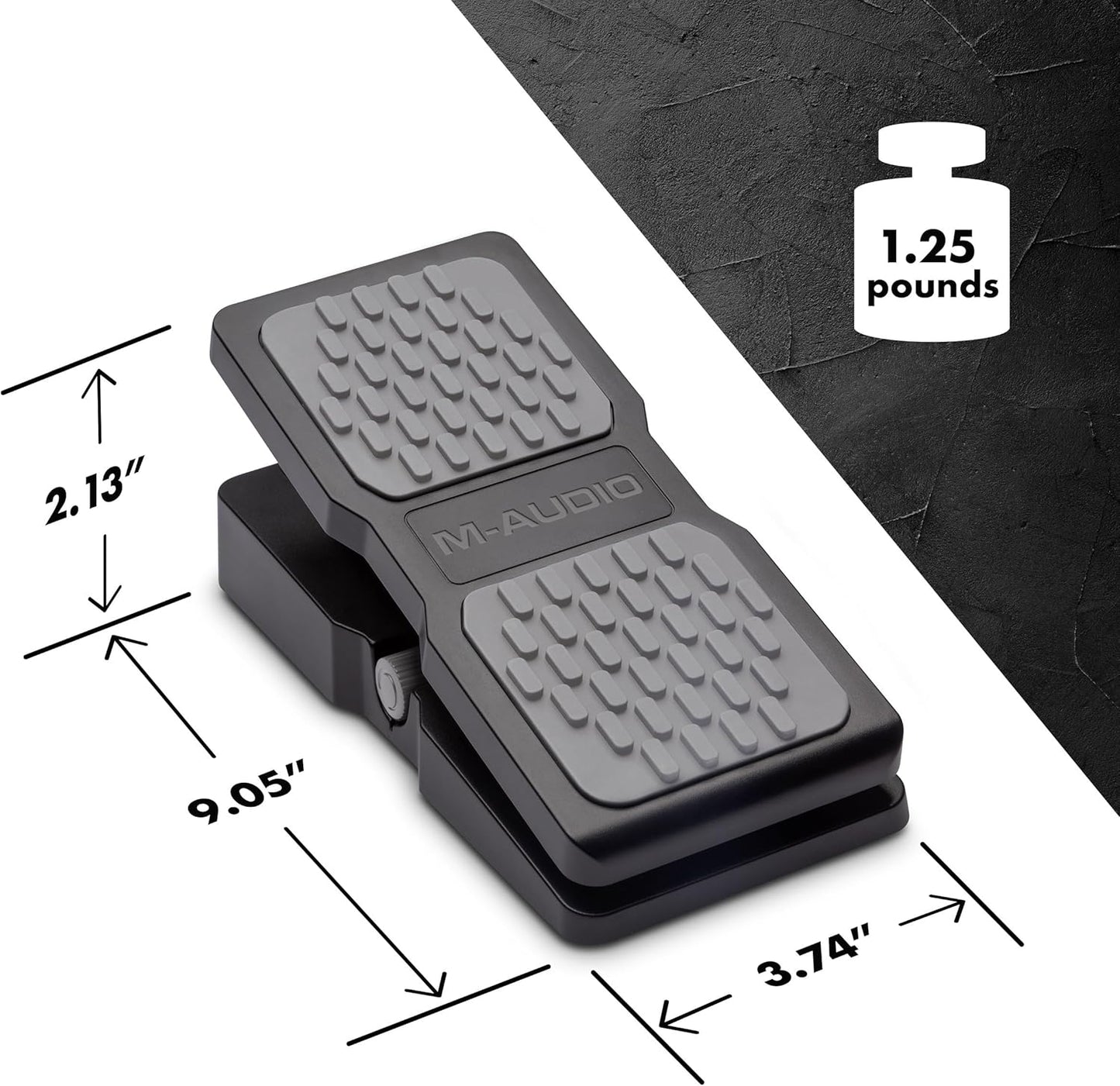 M-Audio EX-P | Universal Expression Pedal for Keyboards, MIDI Keyboards/Controllers and Supported Guitar Effects Pedals