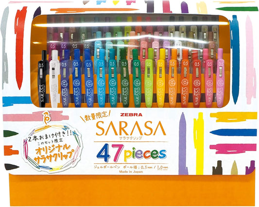 ZEBRA Gel Ballpoint Pen Sarasa Clip 45 Pieces Set 2 Pieces With Original Sarasa JJ15-45C-2OM