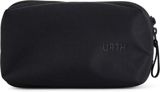 Urth Zeolite Tech Organiser - Water Resistant, Recycled Electronics Travel Case, Cable Organiser Bag for Cords, Charger, Phone, Camera Accessories in Black