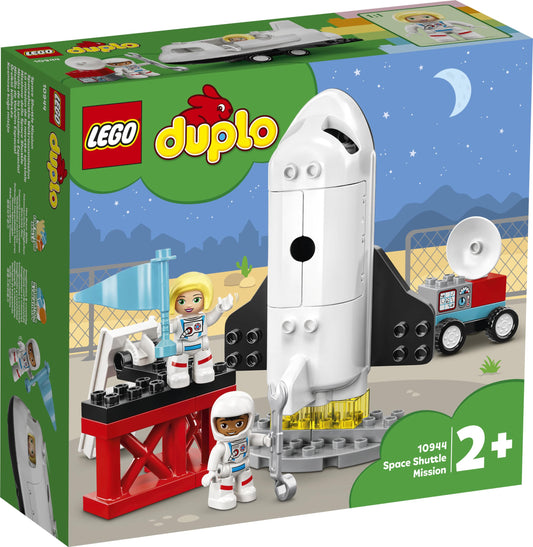 LEGO 10944 Duplo Town Space Shuttle Mission, Game for Children 2 Years and Up with Astronaut Figures