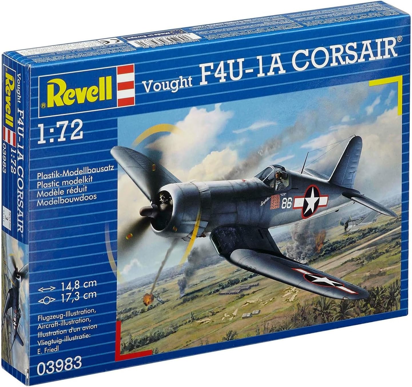 Revell Germany Vought F4U-1A Corsair Airplane Model Kit