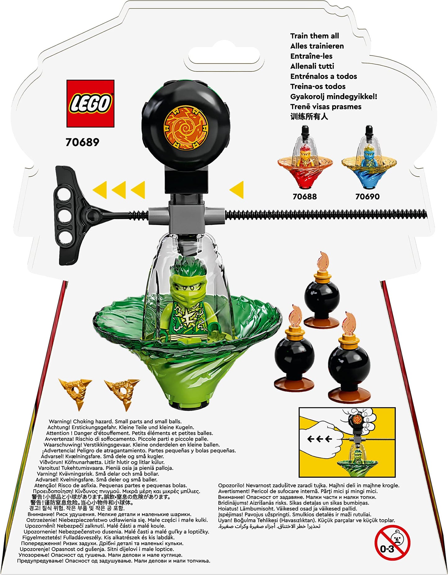 LEGO® NINJAGO® Lloyd’s Spinjitzu Ninja Training 70689 Spinning Toy Building Kit with NINJAGO Lloyd for Ages 6+