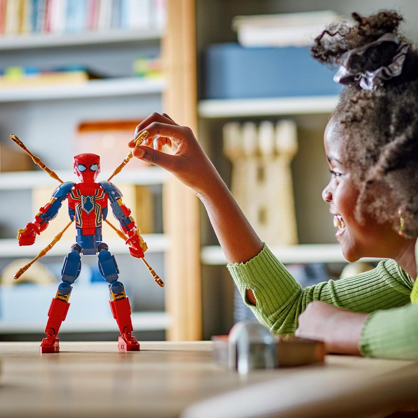 LEGO Marvel Building Figure - Iron Spider-Man, Superhero Toy for Kids, Movable Construction Toy with Armor Building Set, Gift Idea for Boys and Girls from 8 Years 76298