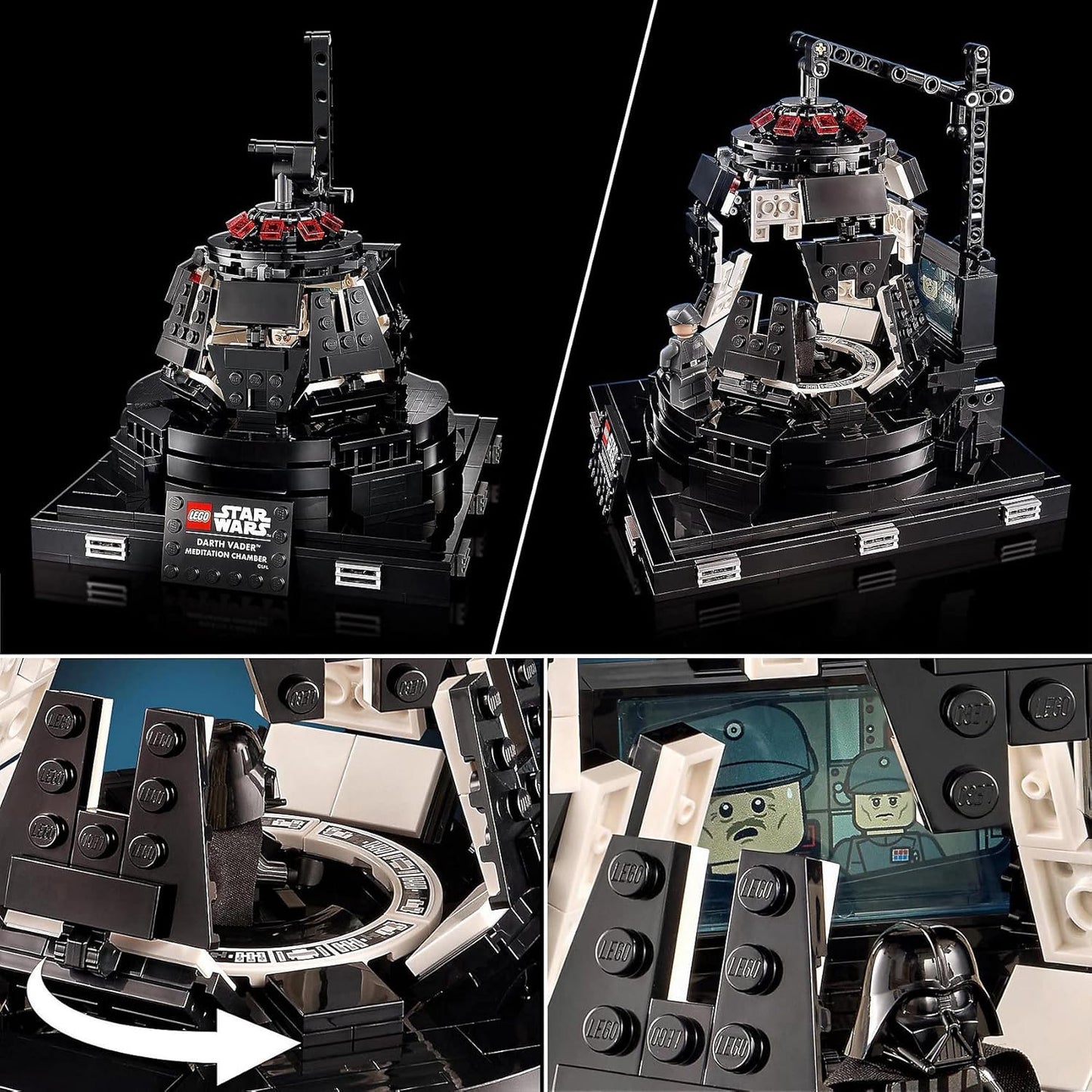 LEGO 75296 Star Wars The Meditation Room of Darth VadorTM Collectible Set, Birthday Gift for Adults