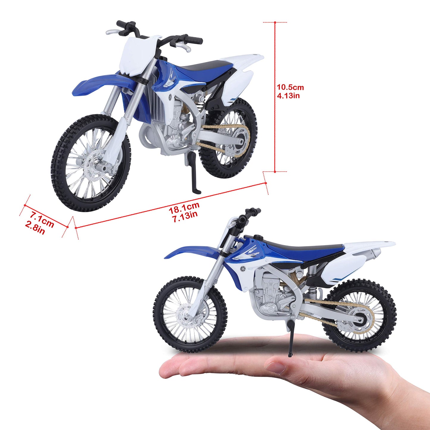 Maisto 13021 1/12 Yamaha YZ450F Motocross Bike