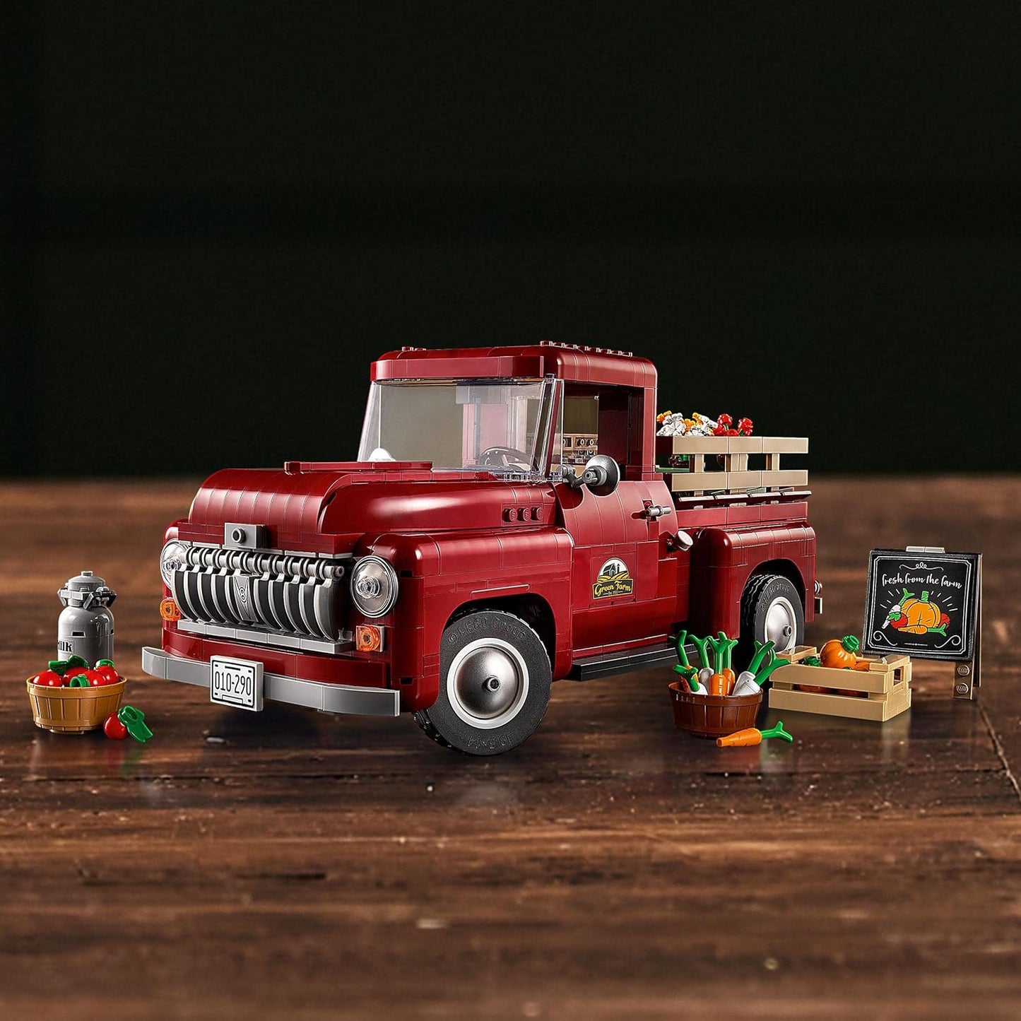 LEGO Icons Pickup Truck 10290 Building Kit for Adults; Build and Display an Authentic Vintage 1950