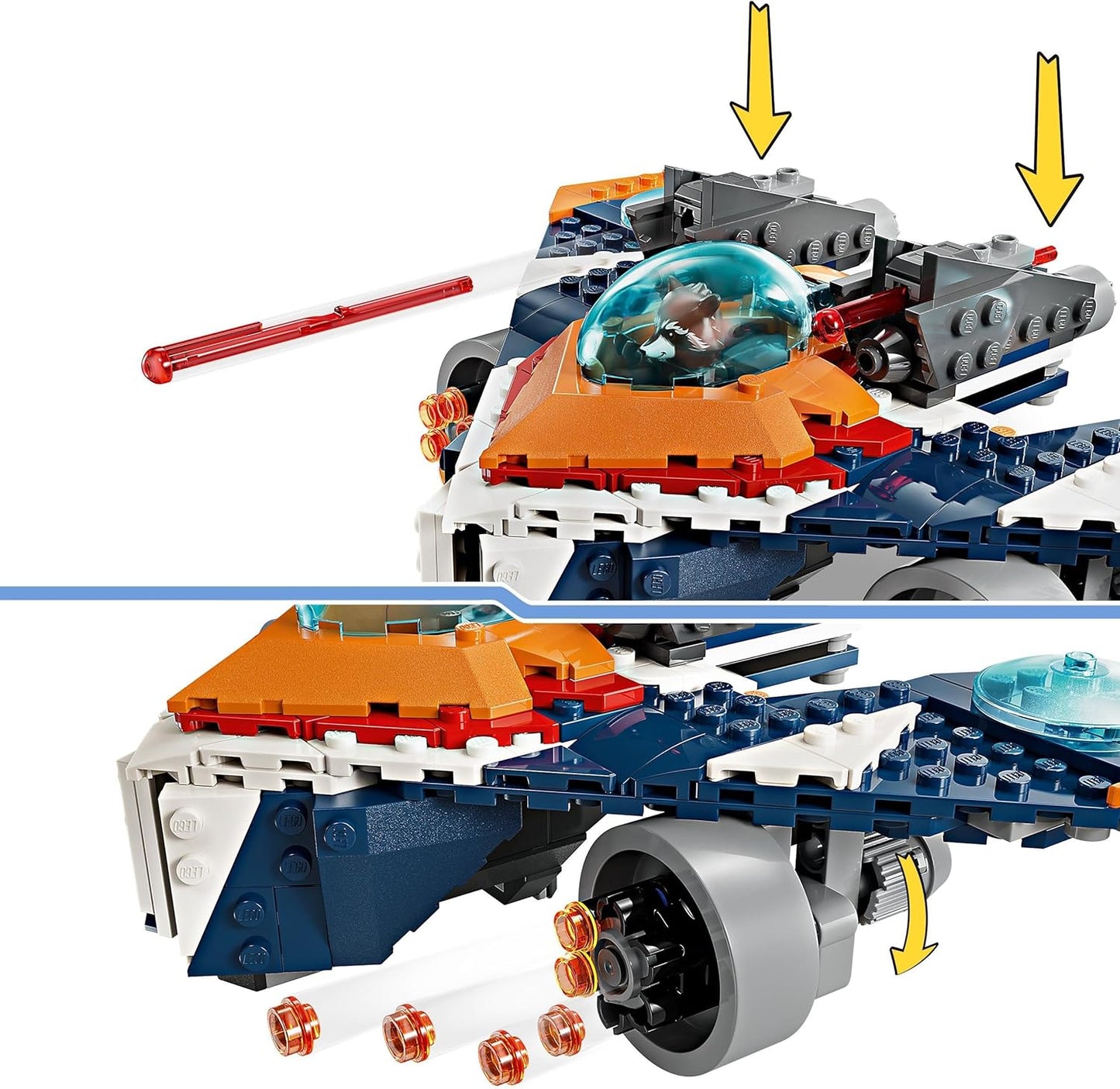 Lego Marvel Superheroes Rocket's Warbird vs. Ronan Set 76278