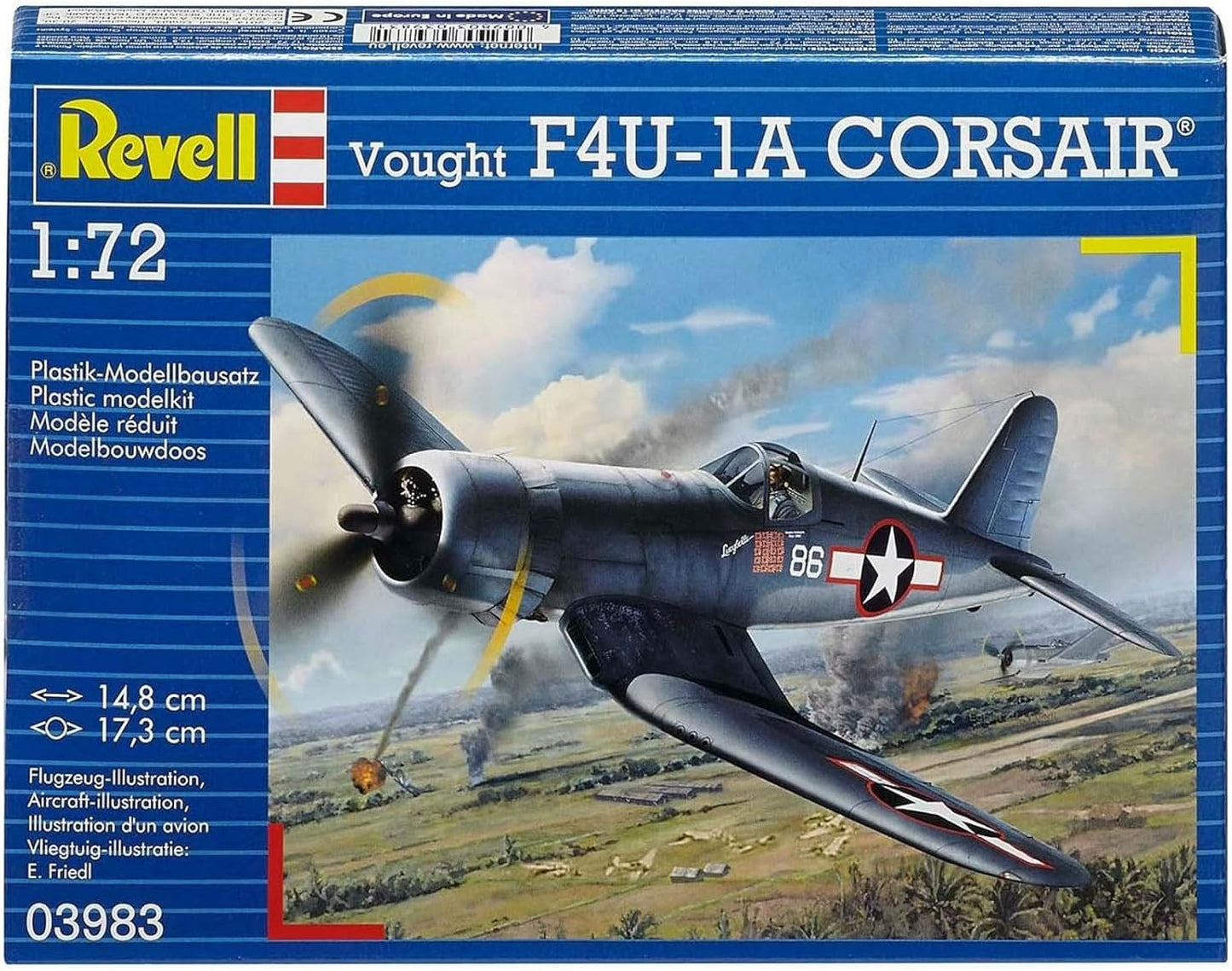 Revell Germany Vought F4U-1A Corsair Airplane Model Kit
