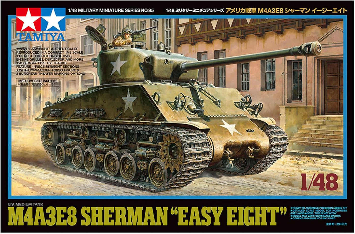 Tamiya 32595 1/48 US Medium Tank M4A3E8 Sherman Plastic Model Kit