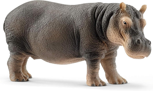 Schleich Wild Life Realistic Detailed Hippopotamus Figurine - Wild Hippo Figurine Toy for Play and Education, Highly Durable and Detailed, for Boys and Girls, Gift for Kids Ages 3+