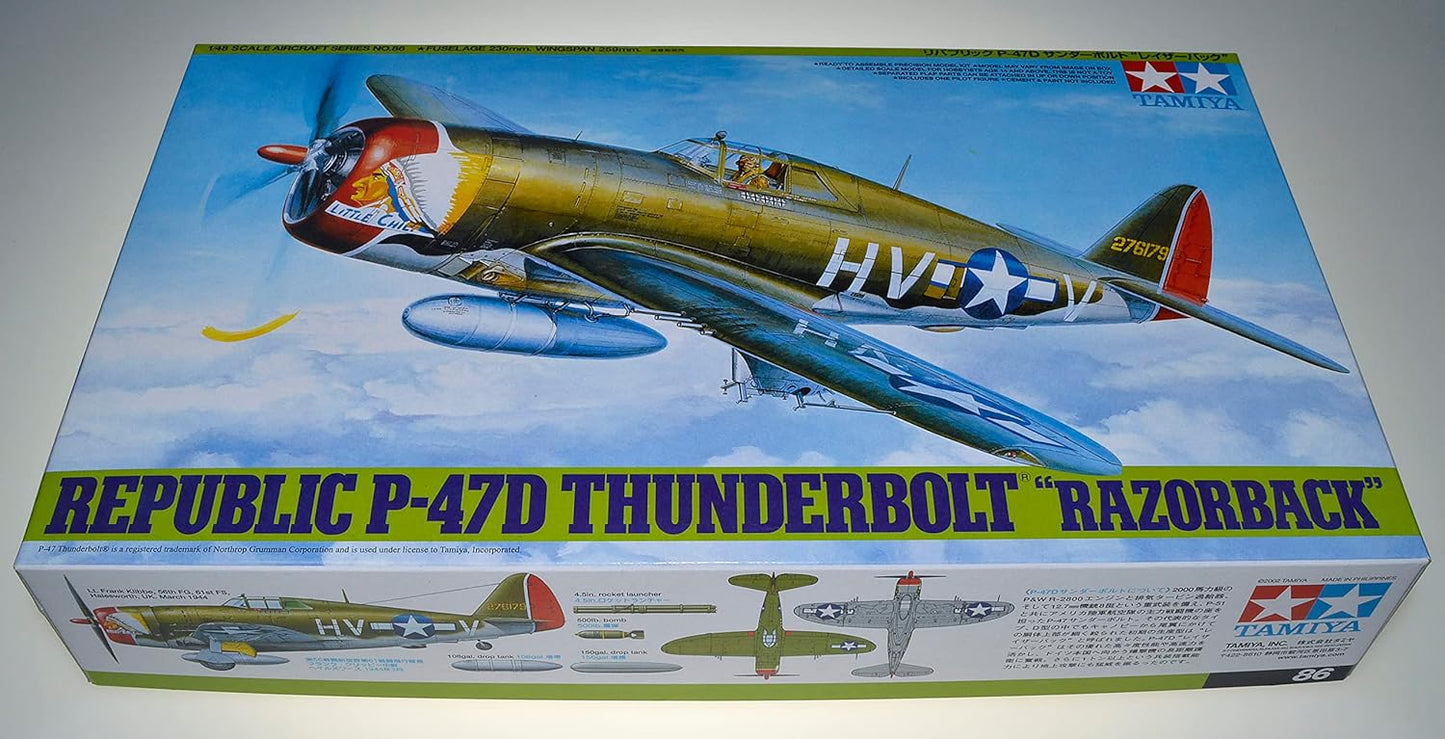 Tamiya 1/48 Republic P-47D Thunderbolt - Razorback