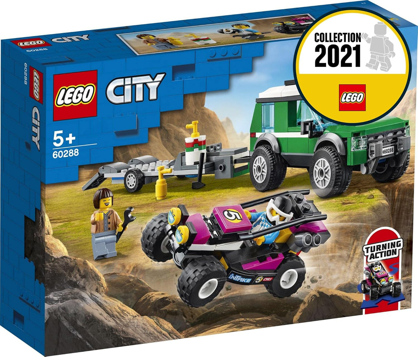 LEGO 60288 City Great Vehicles Race Buggy Transporter