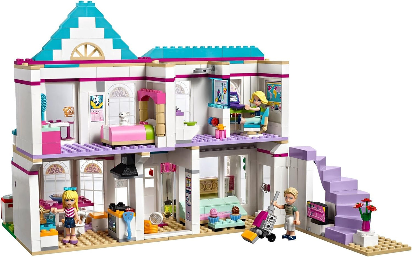 LEGO 41314 Friends Heartlake City Stephanie's House Building Set, Mini Doll House, Build and Play Toys for Girls