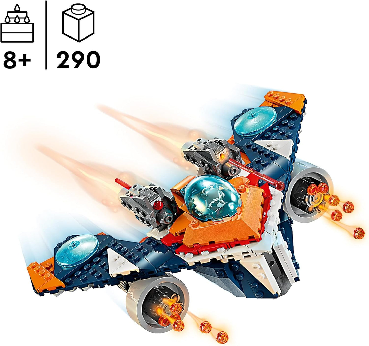 Lego Marvel Superheroes Rocket's Warbird vs. Ronan Set 76278