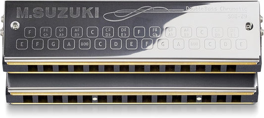 Suzuki Harmonica, Silver (SDB-29v2)