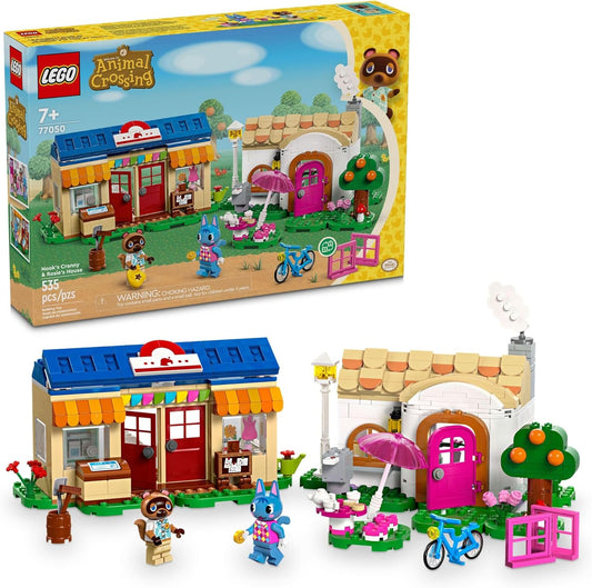 LEGO Animal Crossing Cranny & Rosie House of Knook Buildable Video Game Toy for Kids with 2 Animal Forest Toy Figures Birthday Gift Idea for Girls and Boys 77050