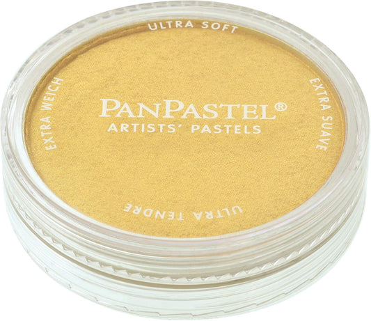 PanPastel Artist Pastels by GOLDEN, Light Gold, 2.44 / 62mm Pan Diameter, Professional Artist Pastels, Unique Pan Format (cake-like)