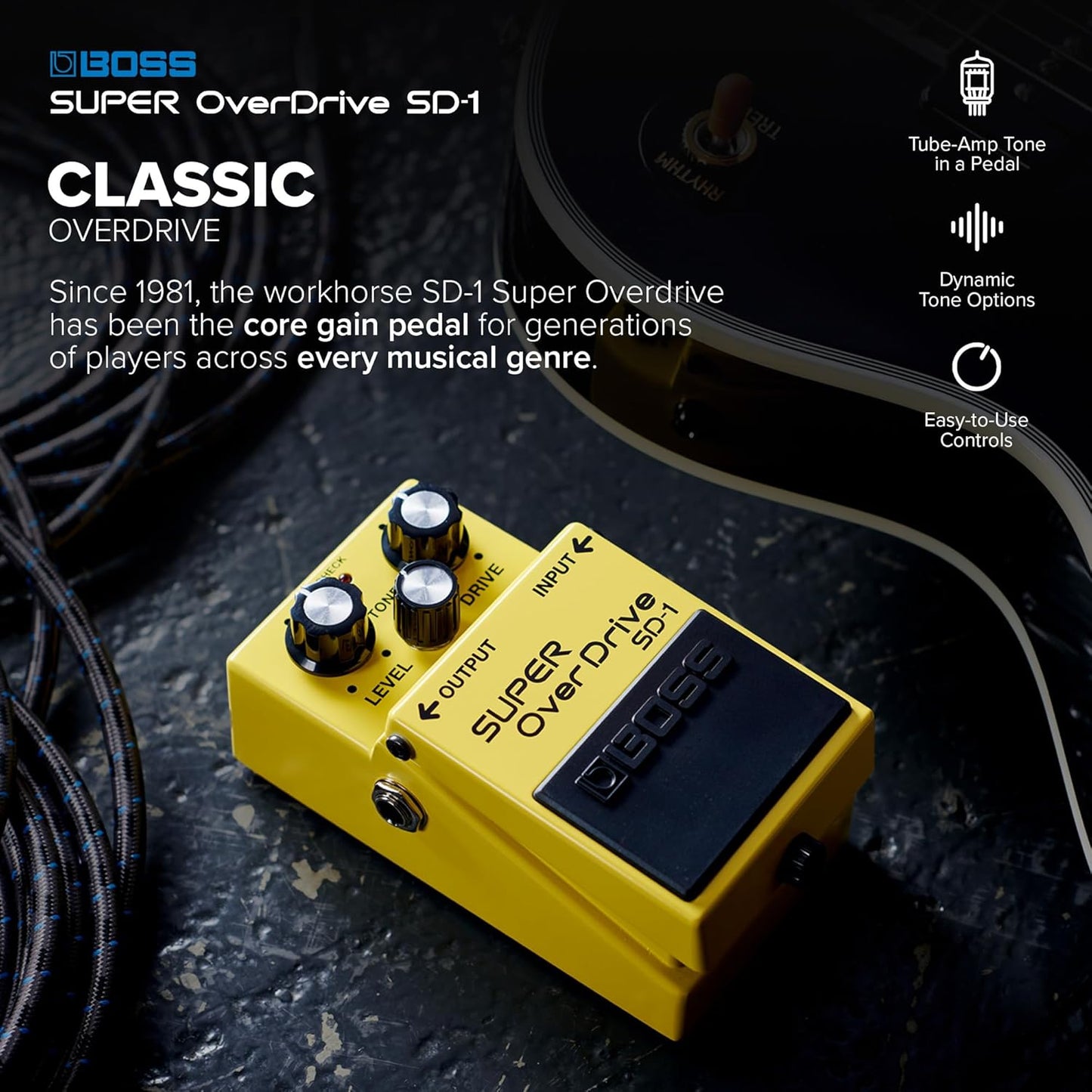 Boss SD-1 Super Overdrive Pedal