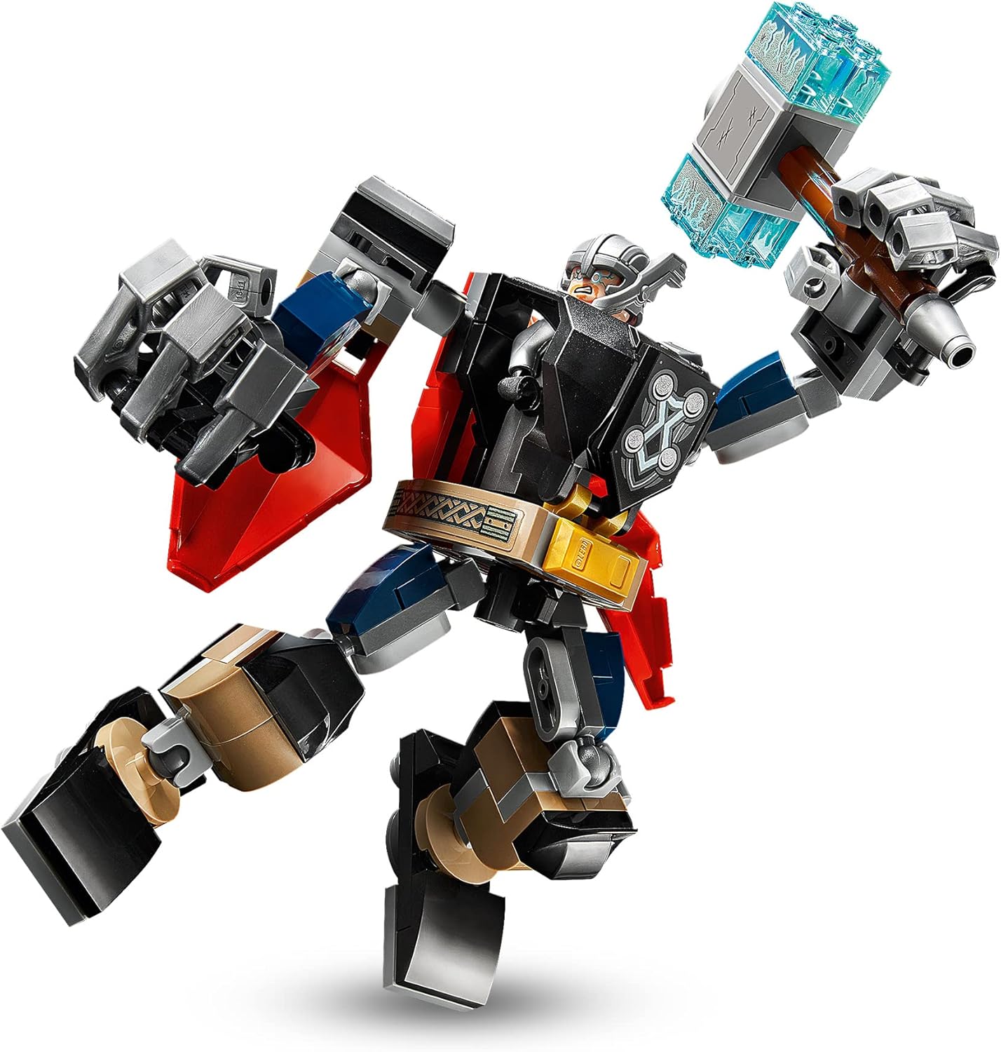 LEGO 76169 Super Heroes Marvel Avengers Thor Mech Armour Set, Action Figure Toy with Thor Minifigure