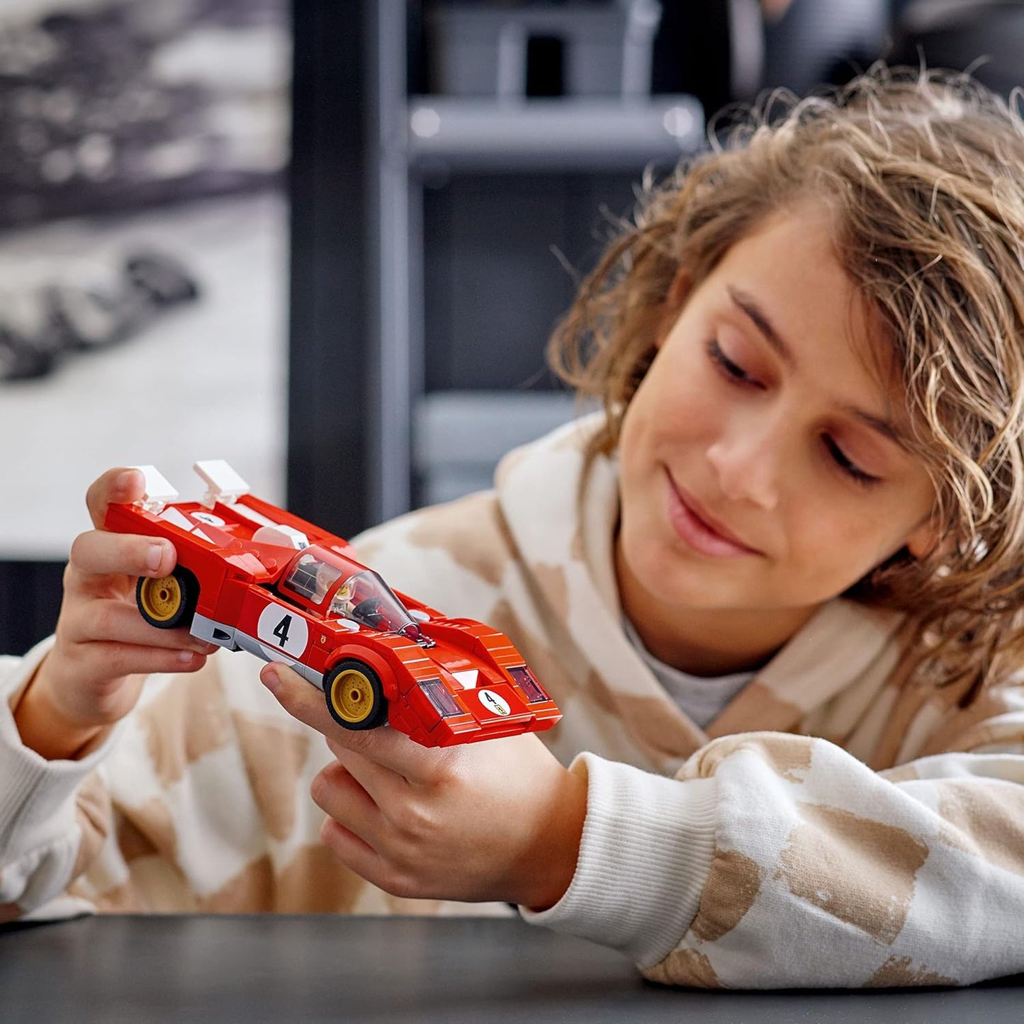 LEGO Speed Champions 1970 Ferrari 512 M 76906 Building Set - Sports Red Race Car Toy, Collectible Model Building Set with Racing Driver Minifigure, Gift for Grandchildren, Boys, Girls and Kids Ages 8+