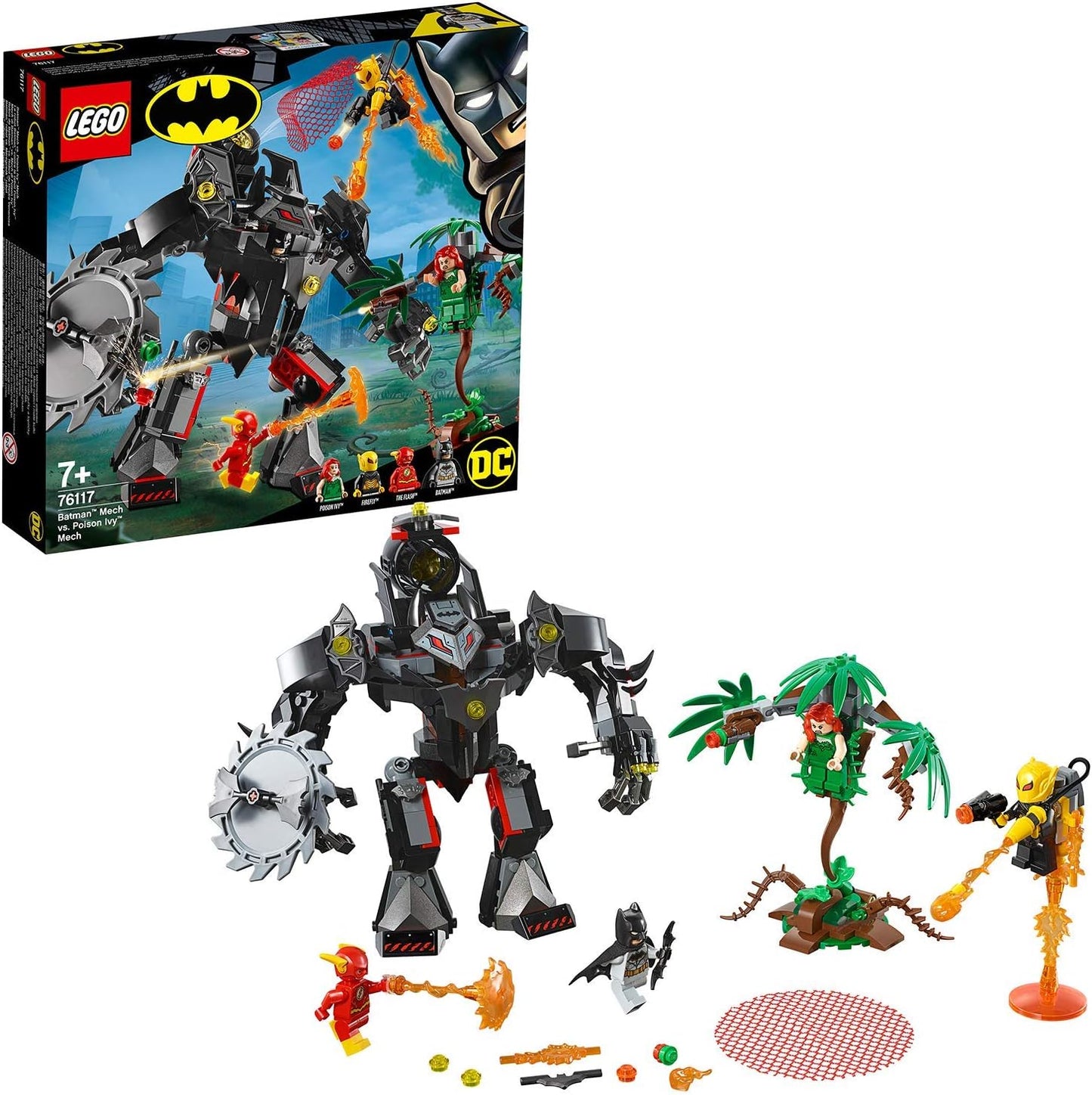 Lego 76117 Batman Versus Poison Ivy Mech Building Kit, Colourful