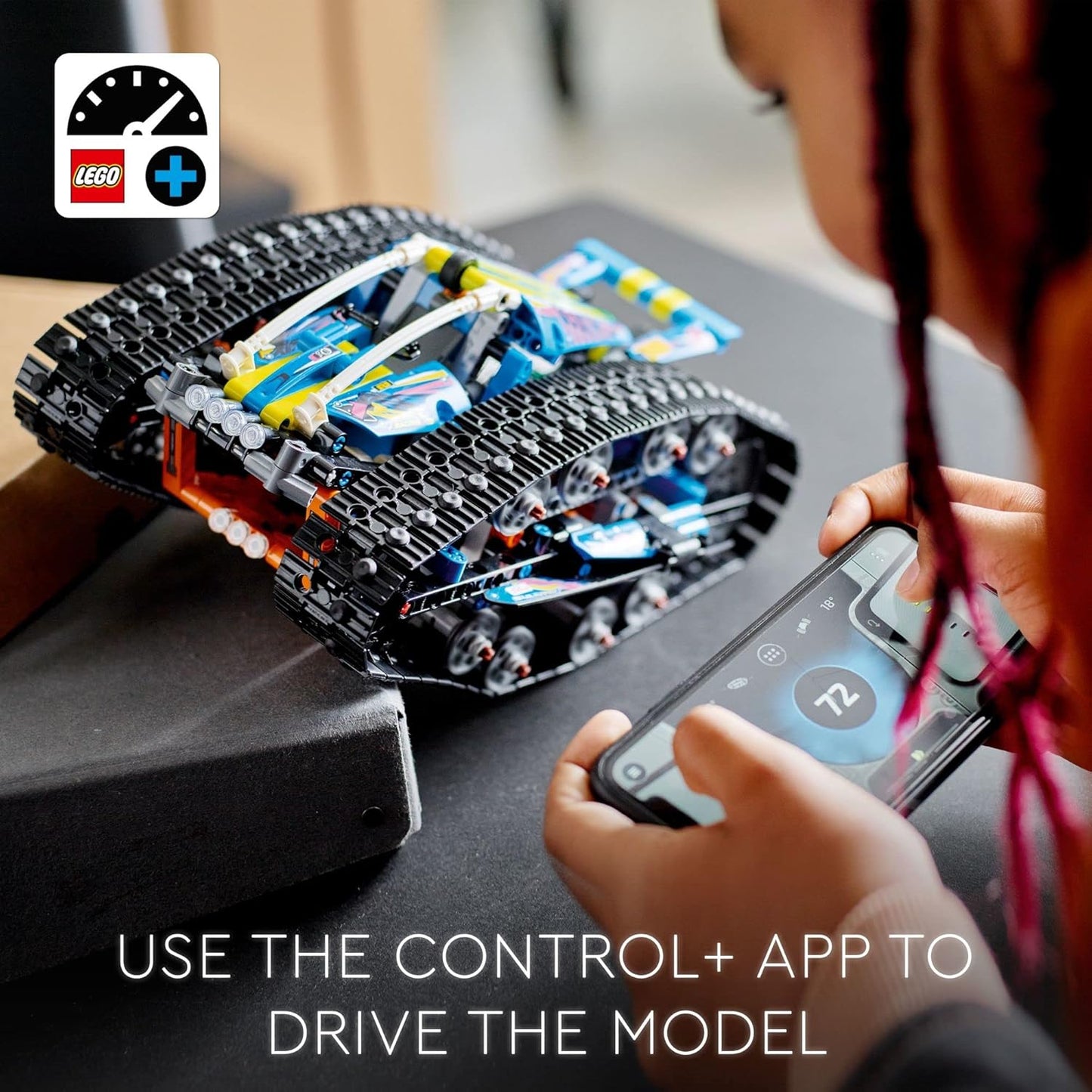 LEGO Technic App-Controlled Transformation Vehicle 42140, Off Road Remote Control Car, Building Car Kit That Flips, 2in1 RC Truck and Race Car Toy, Great Gift for Boys, Girls, Kids Who Love RC Cars