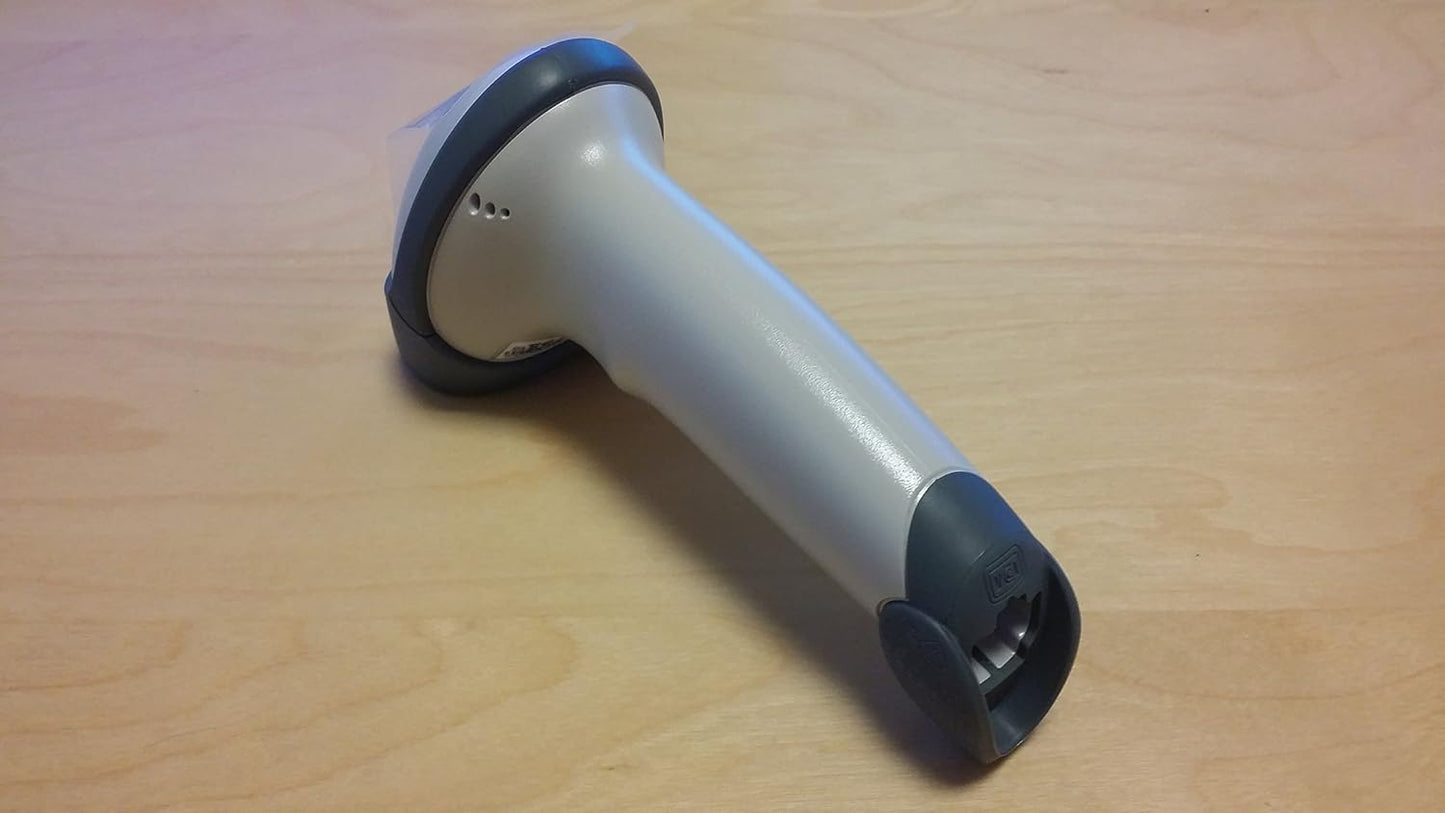 ZEBRA/Motorola Symbol LS2208 Handheld Barcode Scanner, Includes Stand and USB Cord (White)