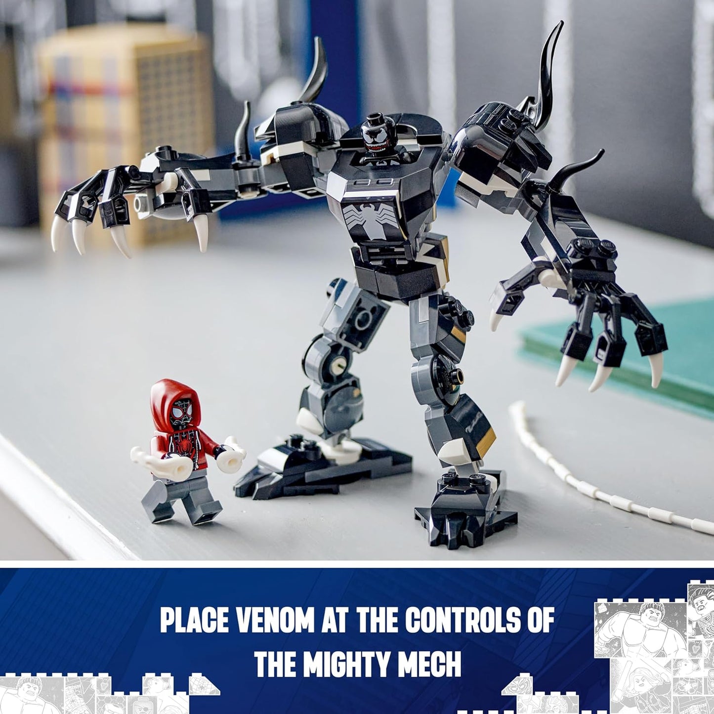 Lego Marvel Superheroes Venom Mech Armor vs. Miles Morales Set 76276