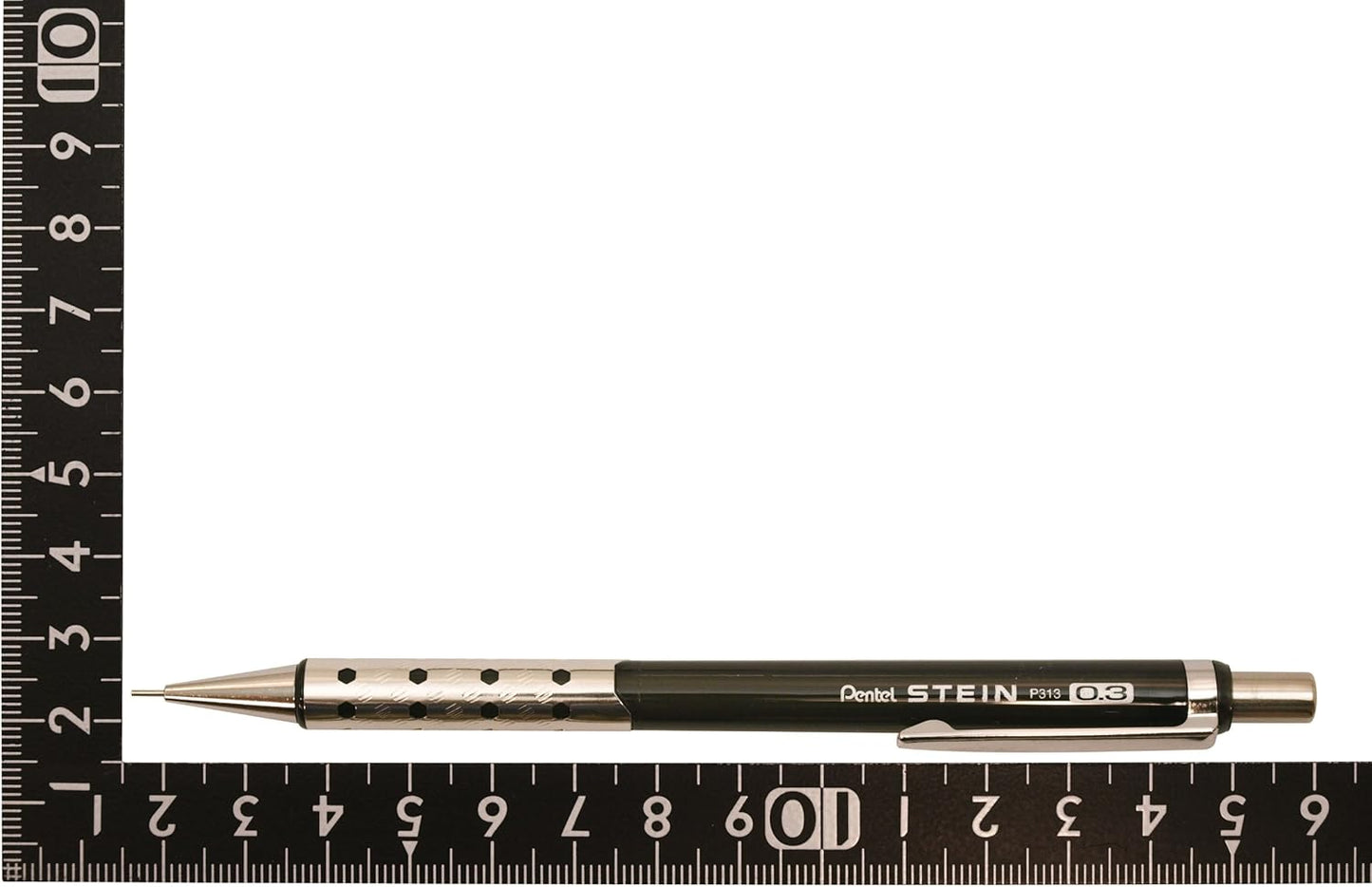 Pentel Ain Mechanical Pencil, 0.3mm, Clear Black (P313-CA)