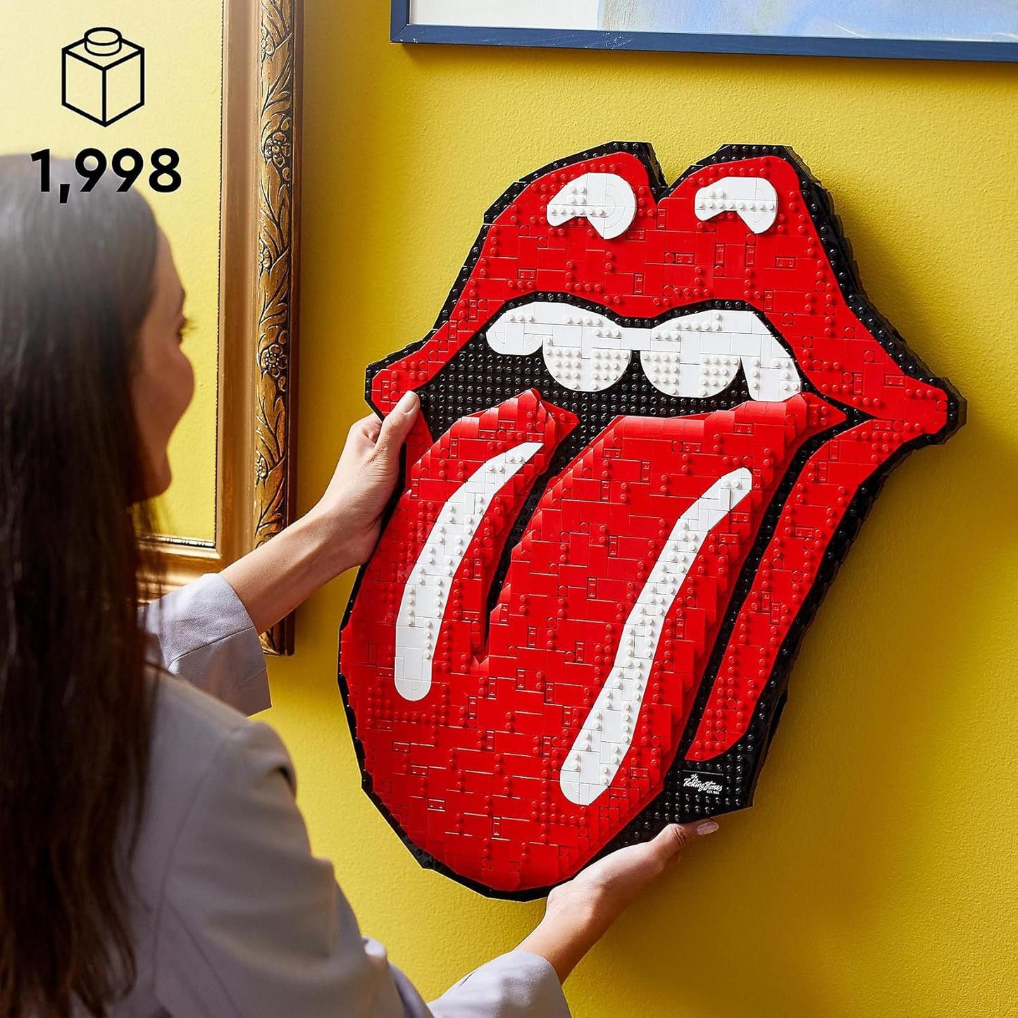 LEGO Art The Rolling Stones 31206 Building Kit; Wall Art Memorabilia or Hobby Gift for Rock Music Fans and Adults