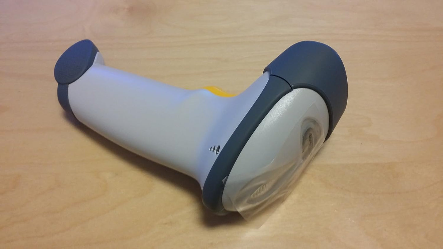 ZEBRA/Motorola Symbol LS2208 Handheld Barcode Scanner, Includes Stand and USB Cord (White)