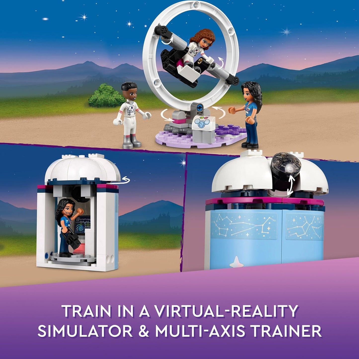 LEGO 41713 Friends Olivia's Space Training, Space Shuttle Toy and Astronaut Mini Doll Figures, for Girls or Boys