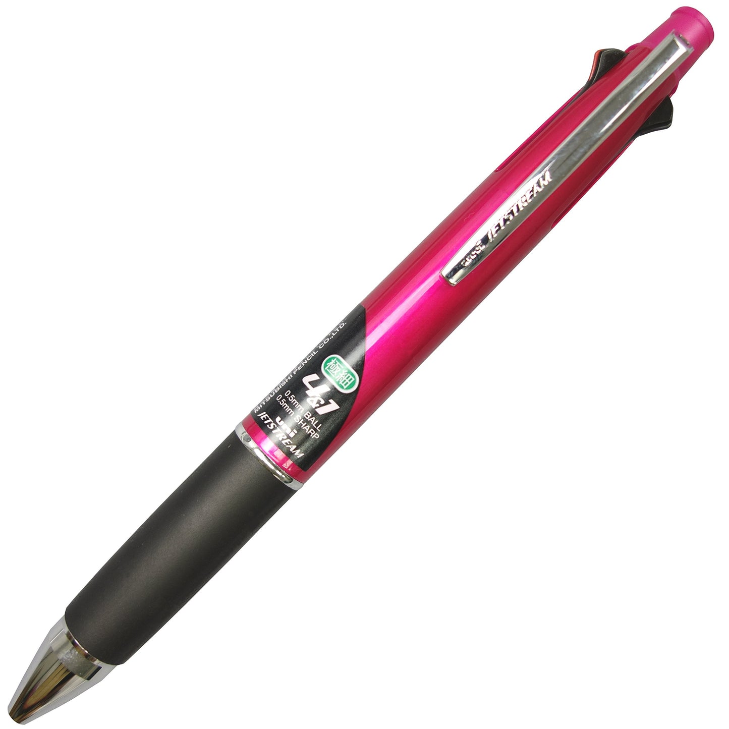 Uni Jetstream 0.5 mm Ballpoint Multi Pen and 0.5 mm Pencil, Pink Body (MSXE510005.13)