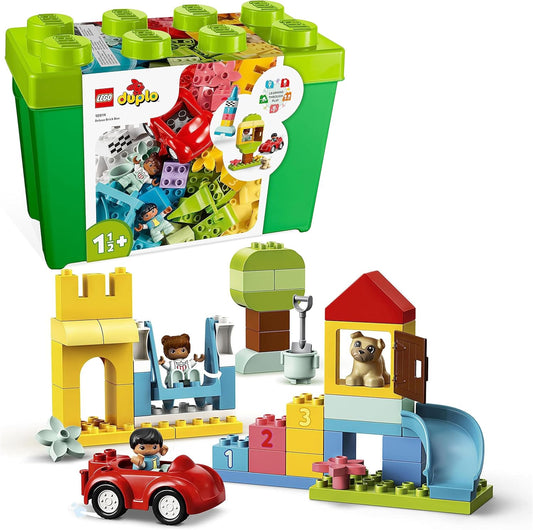 LEGO DUPLO Classic Deluxe Brick Box Building Set with Toy Storage, First Bricks Educational Learning Toys for Toddlers, Kids, Boys & Girls 1.5-3 Years Old, Birthday Gift Idea 10914