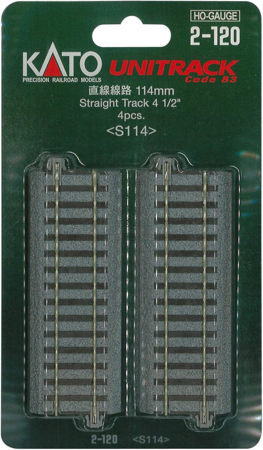 HO 114mm 4-1/2" Straight (4)