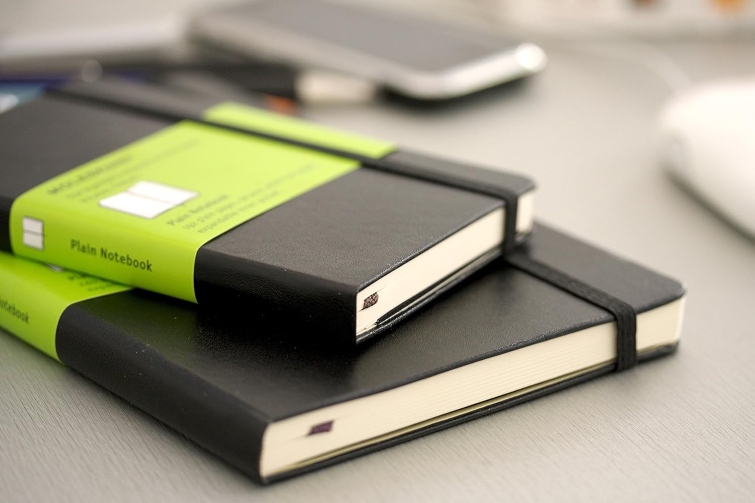 Moleskine QP060 Classic Notebook – Large Hardcover, Black, Horizontal Rule