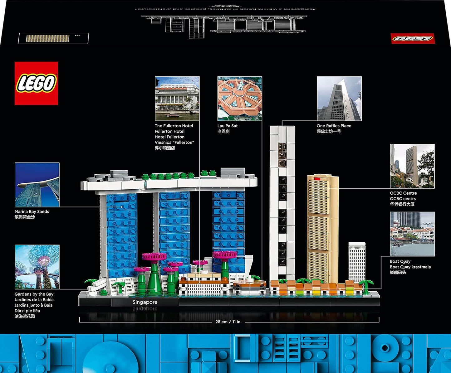 LEGO 21057 Architecture Singapore Model Building Set for Adults, Skyline Collection, Collectible Crafts Construction, Home Decor Gift Idea