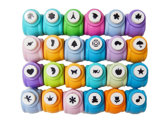 ShanTrip colorful 24 Quai mini craft punch set