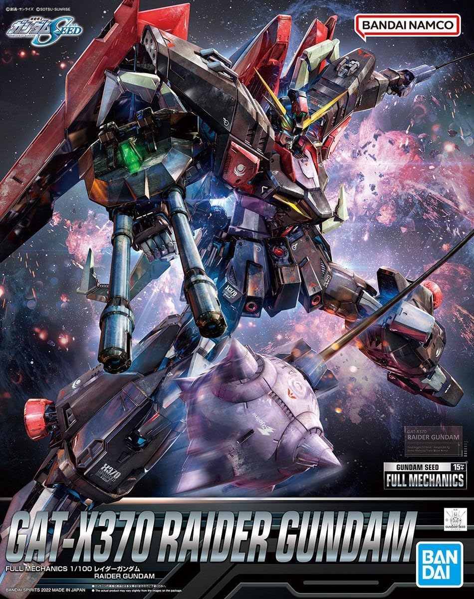 Bandai Hobby - Mobile Suit Gundam Seed - #02 Raider Gundam, Spirits Hobby Full Mechanics 1/100 Model Kit