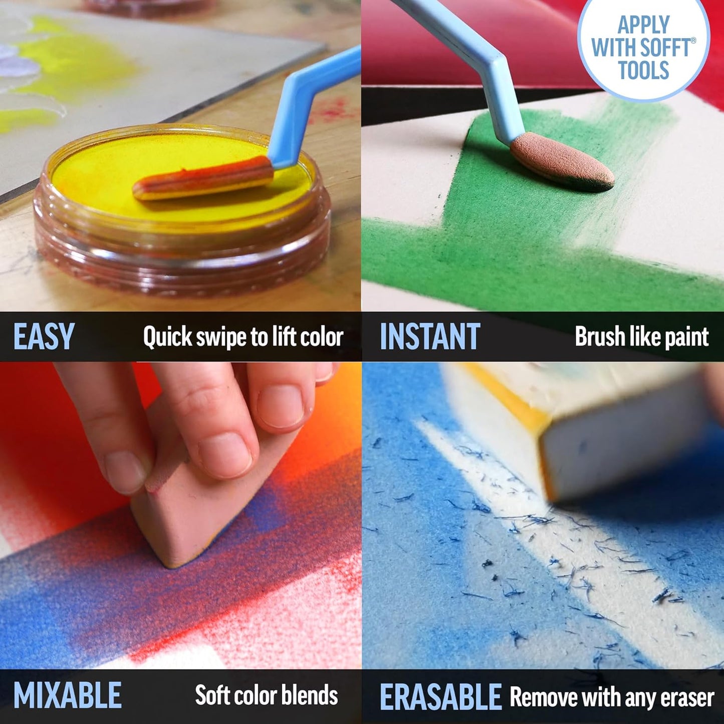 PanPastel Artist Pastels by GOLDEN, Hansa Yellow, 2.44??� / 62mm Pan Diameter, Professional Artist Pastels, Unique Pan Format (cake-like)