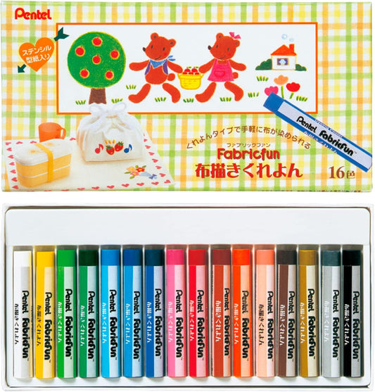 PTS4-16 PTS4-16 16 color crayons to draw Pentel fabric (japan import)