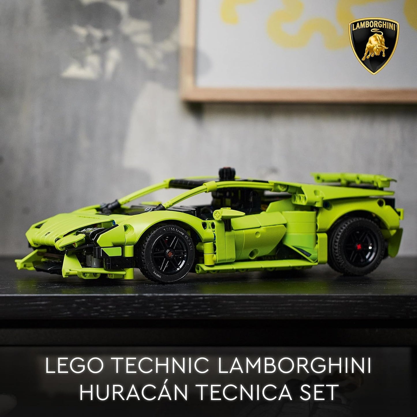 LEGO Technic 42161 Lamborghini Huracán Tecnica, Toy, Gift, Birthday Present, Blocks, Boys, for Ages 9 and Older, Vehicles, Racing, Race Car